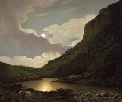 Matlock Tor by Moonlight by Joseph Wright of Derby